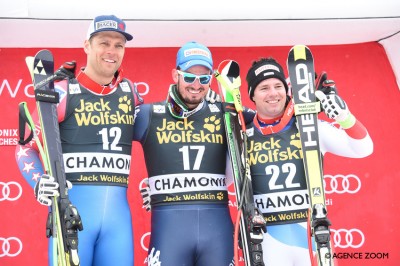 Dominik Paris - Steven Nyman - Beat Feuz - © Agence Zoom