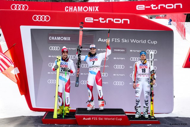 Loic Meillard remporte le géant parallèle